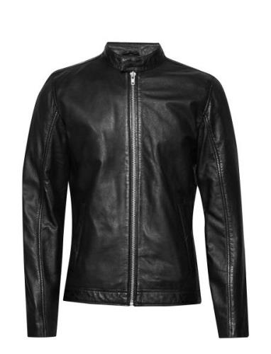 Lindbergh Leather Jacket Svart