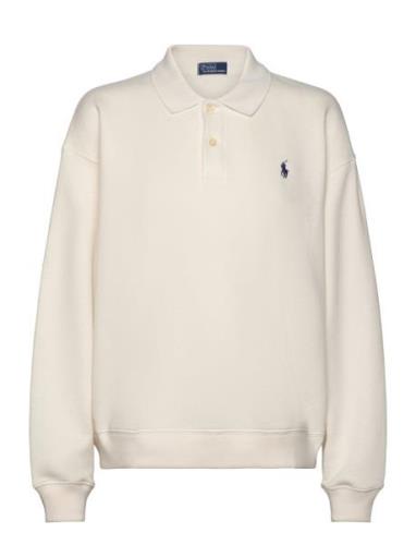 Polo Ralph Lauren Polo-Collar Fleece Pullover Kräm