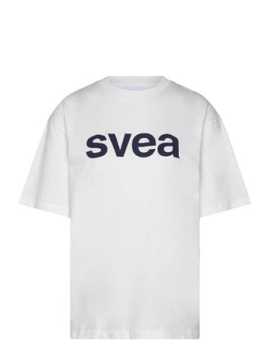 Svea Swaustin Boxy Logo Ss T-Shirt Vit