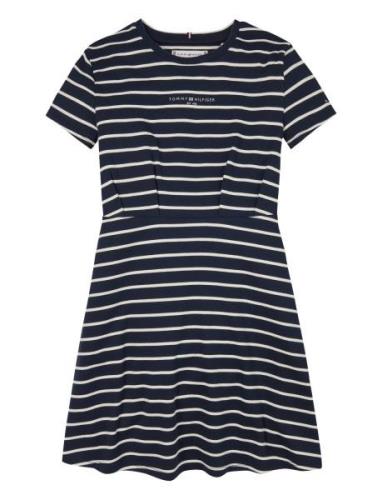 Tommy Hilfiger Mini Corp Dress Ss Marinblå