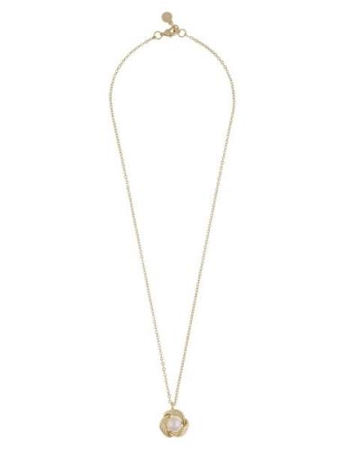 SNÖ Of Sweden Soap Pearl Knot Pendant Neck 45 G/White - 45 Cm Guld