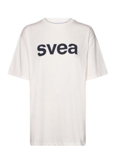 Svea Smaustin Boxy Logo Ss T-Shirt Vit