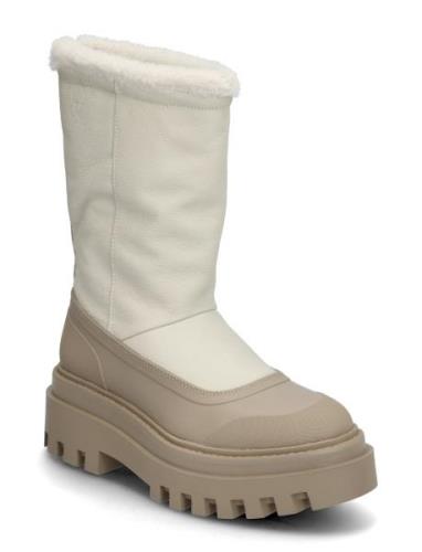 Calvin Klein Flatform Chelsea Boot Padded Beige