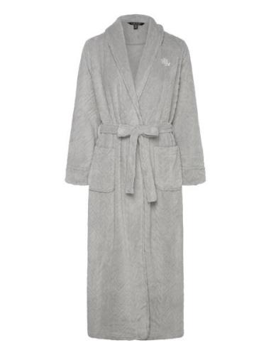 Lauren Ralph Lauren Homewear Lrl L/S Shawl Collar Long Robe Grå