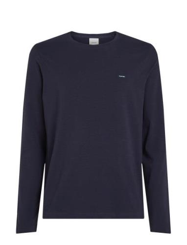 Calvin Klein Stretch Slim Fit Ls T-Shirt Marinblå