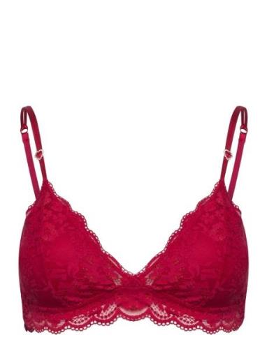 Lindex Bra Iris Soft Bralette Heart S Röd