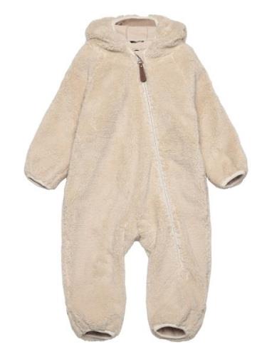 Mikk-line Wp Teddy Suit W Ears Beige