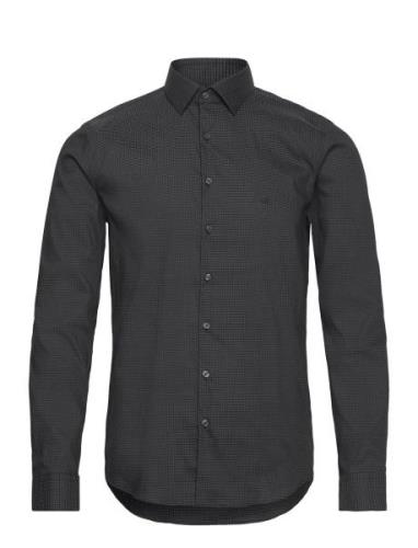 Calvin Klein Ed Dobby Slim Shirt Svart