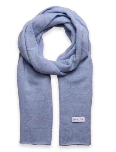 Davida Cashmere Big Classic Scarf Blå