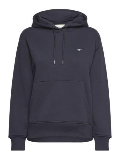 GANT Shield Hoodie Marinblå