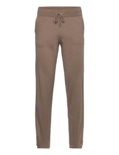 Davida Cashmere Man Fine Knit Pants Brun