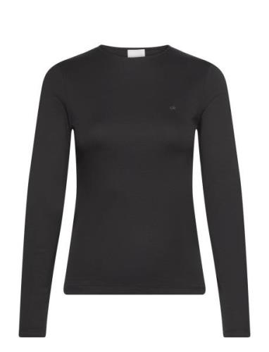 Calvin Klein Liquid Touch C-Nk Top Ls Svart