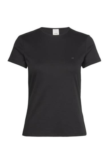 Calvin Klein Liquid Touch C-Nk Top Ss Svart