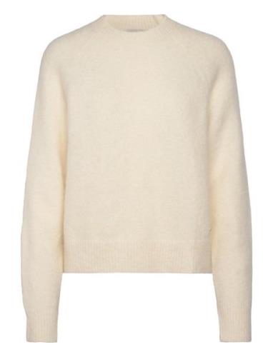 Calvin Klein Alpaca Blend Relaxed Sweater Kräm