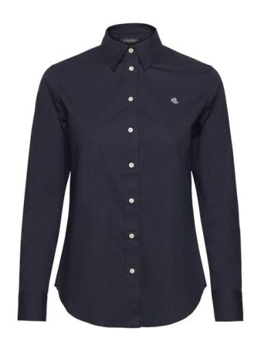 Lauren Ralph Lauren Easy Care Stretch Cotton Shirt Marinblå