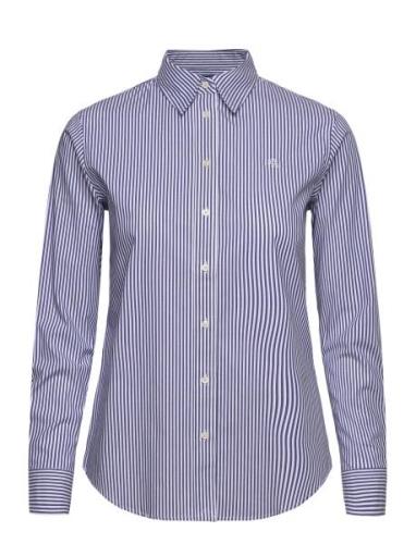 Lauren Ralph Lauren Striped Easy Care Cotton Shirt Blå