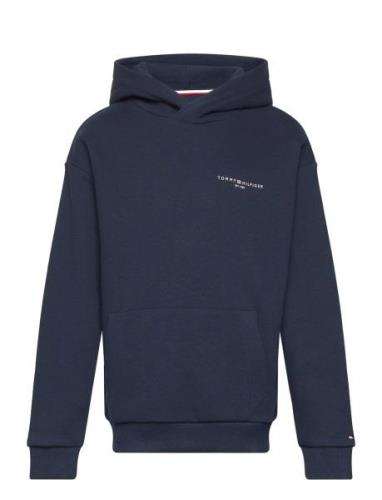 Tommy Hilfiger U Mini Corp Logo Hoodie Marinblå