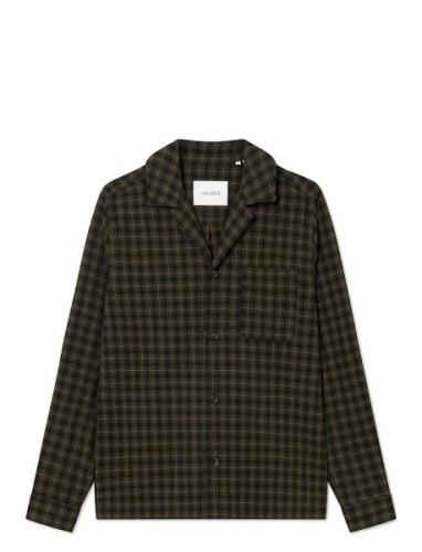 Les Deux Ludwig Flannel Pyjama Shirt & Pants Svart