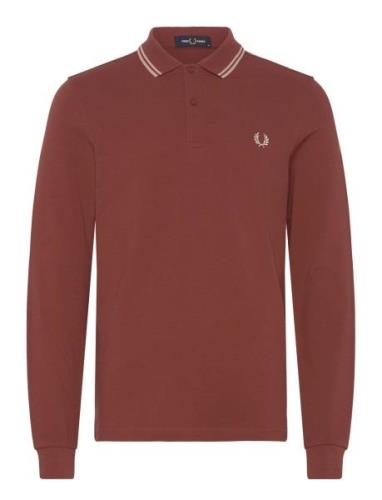 Fred Perry Ls Twin Tipped Shirt Röd