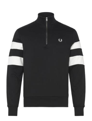 Fred Perry Tipped S Half Zip Sweat Svart