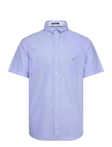 GANT Reg Oxford O.shield Ss Shirt Blå