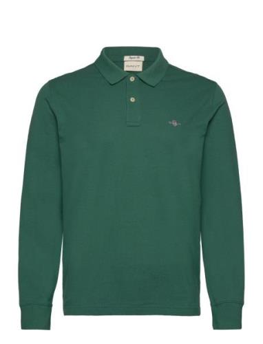 GANT Reg Shield Ls Pique Rugger Grön